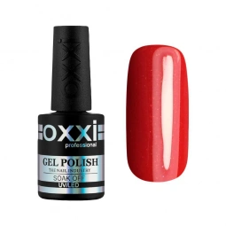 Гель лак OXXI №139 (кроваво-червоний з мікроблиском)