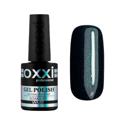 Гель лак OXXI №154 (темный бутылочный с микроблеском)