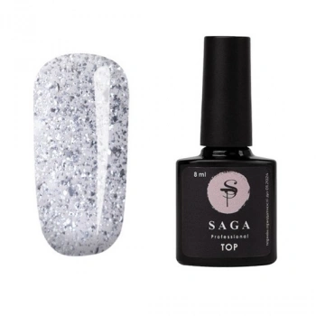 Топ Saga c золотой фольгой LEAF SILVER