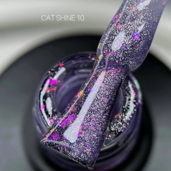 SAGA гель лак кришталева кішка CAT SHINE №10